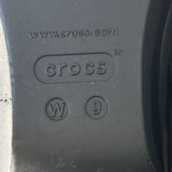 Crocs Women's Sarah Dual Comfort Slip On Mules Clogs Size 9 Black - Picture 10 of 15